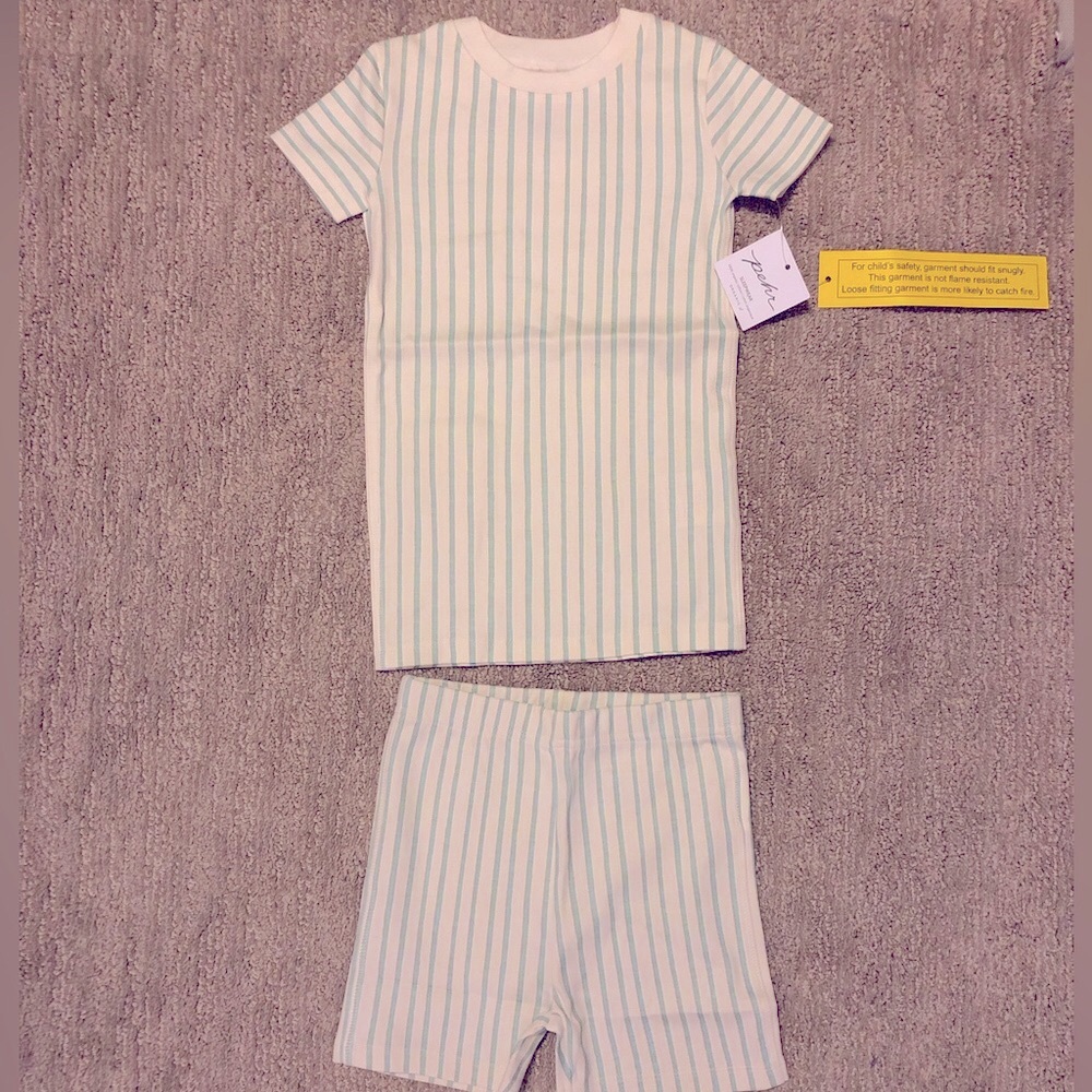 Snug fit two piece short sleeve and short pj set - Pehr 4-5 T - Picture 4 of 7